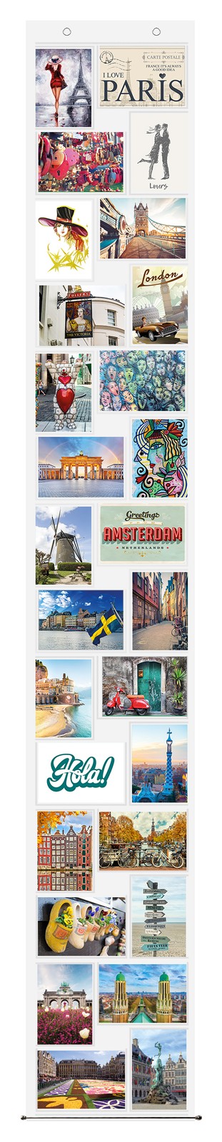 10 x 15 Fototaschen für 28 Fotos Fotowand Fotovorhang Fotogalerie Foto Galerie