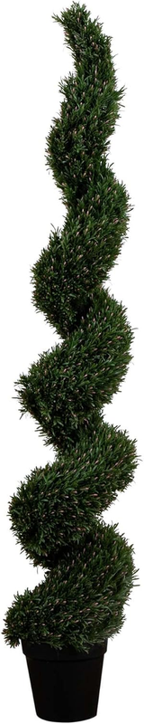 7Ft. UV Resistant Artificial Rosemary Spiral Topiary Tree (Indoor/Outdoor)