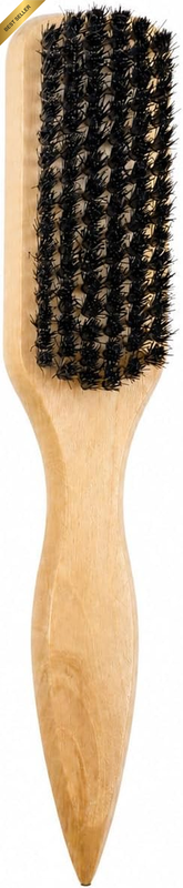 Boar Bristle Hair Brush with Wooden Handle, Mixed Boar-And-Nylon Bristles for Co