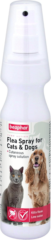 Beaphar – Flea Spray for Cats & Dogs – Kills Fleas within 24 Hours – 150Ml