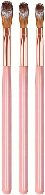 3-Piece Acrylic Nail Brush Set, Powder Nail Brushes for Acrylic Application 3D C