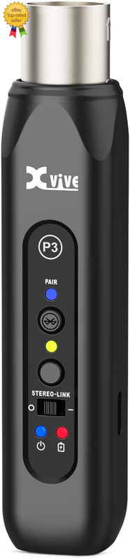 P3 Wireless XLR Bluetooth Receiver, Bluetooth Adapter for Speakers, Audio Mixer, PA Systems, DJ System(P3 XLR)