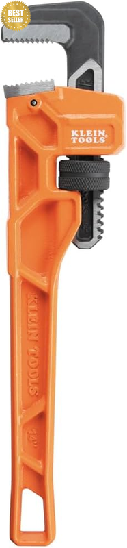 68227 14-Inch Cast Iron Pipe Wrench, Heavy Duty Adjustable Plumbing Wrench with