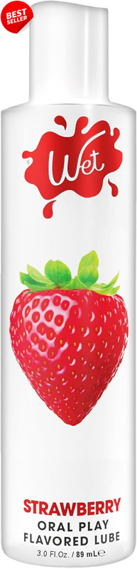 Strawberry Flavored Edible Lube Water Based Condom Safe Sugar Free 3oz - US