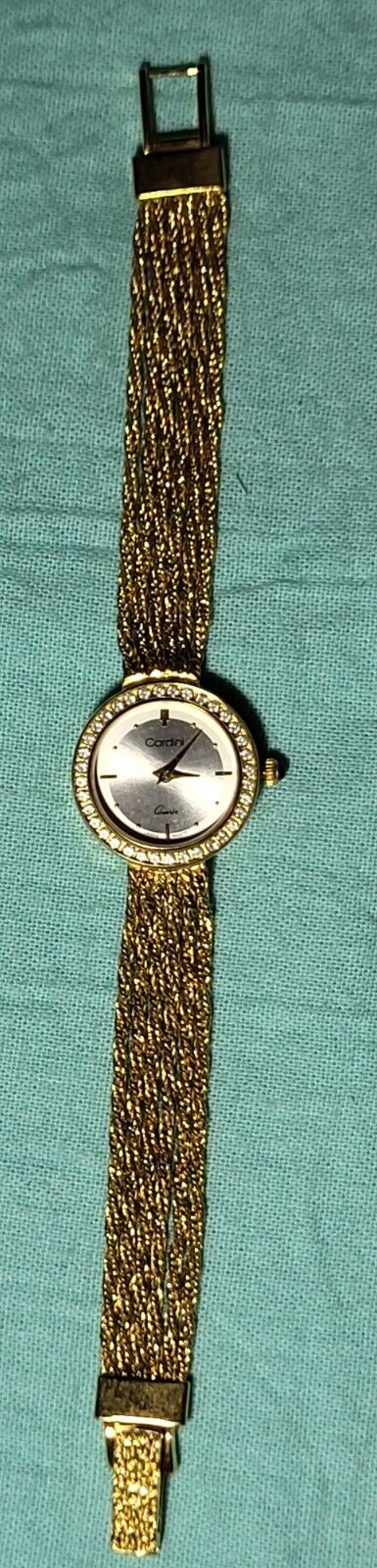 Vintage Cardini Quartz Watch Japan Gold Tone Mesh Bracelet Vintage Cardini Quartz Watch Japan Gold Tone Mesh Bracelet