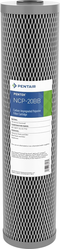 Pentair  NCP-20BB Big Blue Carbon Water Filter, 20-Inch, Whole House Non-Cellulo