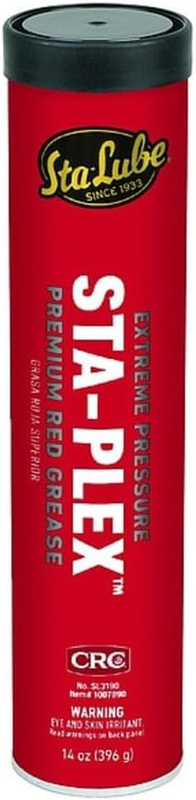 Sta-Lube Sta-Plex Extreme Pressure Premium Red Grease SL3190 – 14 Oz., Multi-Pur