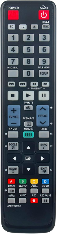 AK59-00119A Remote Replacement for Samsung Blu-Ray Disc Player BD-D6900A BD-D690