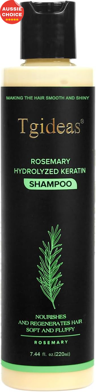 Organic Rosemary Hair Growth Shampoo 7.4oz Natural Thickening Hydrolyzed Keratin