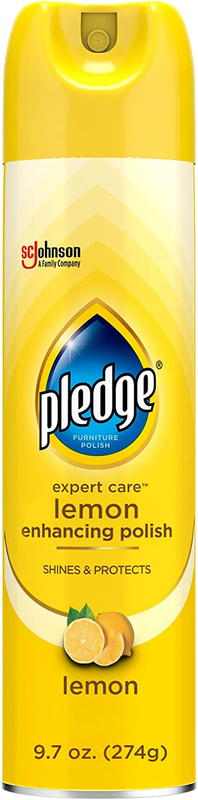 Pledge Expert Care Wood Polish Spray, Shines and Protects, Removes Fingerprints,
