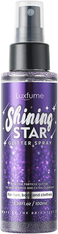 Body Glitter Spray,Sparkle Glitter Spray for Hair/Body/Clothes,Shimmer Glitter H