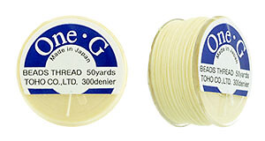 Choose Color - TOHO One-G Nylon Beading Thread 50 Yard Spool - (1 Spool)
