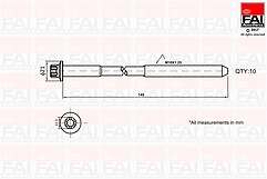 ENGINE CYLINDER HEAD BOLT (BOX OF 10) FAI B1140