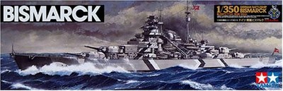 TAMIYA 1/350 Plastic Model Kit 78013 of fine German Battleship BISMARCK F/S
