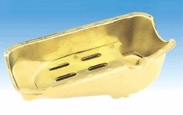 Milodon 31503 Steel  Gold Zinc Plated Street Oil Pan With Tray Assembly For
