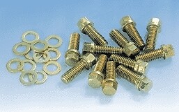 Milodon 85400 3 8  6 Point Hex Head Intake Bolt Kit For Small Block Fits For