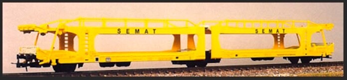 Wagon Porte-Auto - SematÂ - Ep.V - RÃ©F 6001 - Electrotren - Ho - Neuf