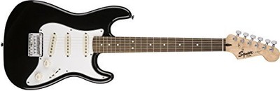 Squier by Fender Stratocaster Short Scale Beginner Electric Guitar Pack with 10G