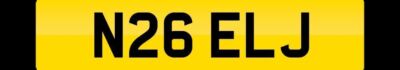 NIGEL J PRIVATE NUMBER PLATE NIGELS NIGELA N26 ELJ CHERISHED CAR REGISTRATION