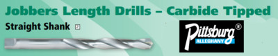 25/64x3-3/4 STR. SHK. FS CT JOB.L DRILLS-PITTSBURG ITEM NO. 2990025(FT)