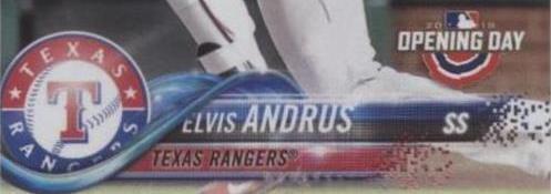 2018 Topps Opening Day - Elvis Andrus #101