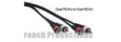 Accu-Cable RC-6 Dual RCA to Dual RCA Patch Cable - 6 ft