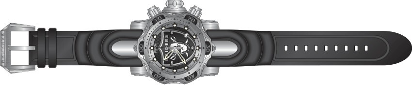 Pre-owned Invicta 33083 Venom Nfl Las Vegas Raiders Swiss Chronograph Watch 52.5mm
