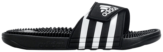 

6 ЖЕНСКИЕ сандалии adidas Adissage Черно-белые массажные пляжные спортивные шлепанцы 087609, Черный, Adissage