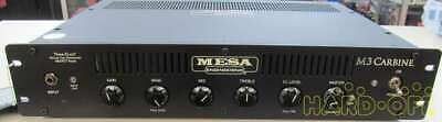 ::Used MESA BOOGIE Bass Guitar Head Amp Model M3 CARBINE RACKMOUNT Transistor 300w