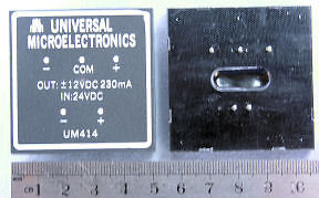 Universal Microelectronics UM414 24VIn, Dual 12V Out DC/DC Converter