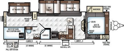 2017 Rockwood Signature Ultra Lite 8311ws Bunkhouse Travel ...