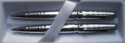 Cross Sydney Satin Rings Chrome Pen & Pencil Set AT-0511A-2