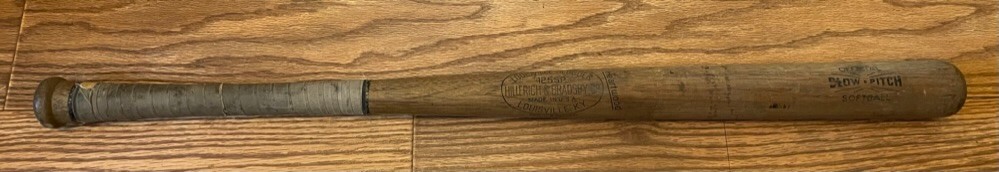 Louisville Slugger Hillerich & Bradsby Co. vintage wood Slowpitch Softball Bat