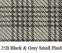 25B Black & Gray Small Plaid