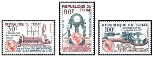 Timbres Communications Uit Tchad 110/112 * (60572cu)