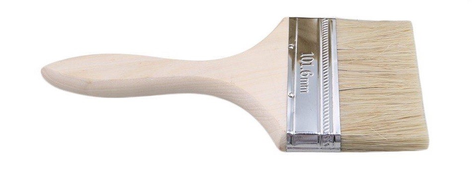 Pennello Pennellessa 4" 10,16cm Legno Per Pittura Smalto Ritocco Vernice dfh