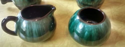 Blue mountain pottery tea set
