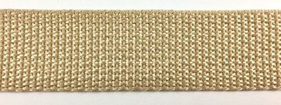 TRIMPLACE Taupe 1 Inch Polypropylene Webbing 15 Yards