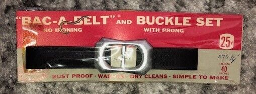 Belt Buckle Set on Store Display Card 1950