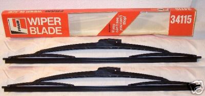 FRAM 15'' Wiper Blades - 34115 - fits Bayonet and J-Hook type arms - NEW