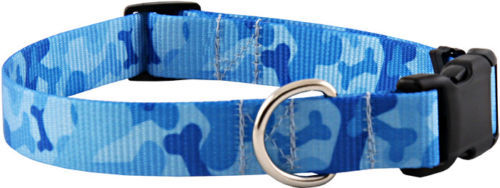 Country Brook Design Deluxe Dog Collar, XL, Blue Bone Camo, NWT, FREE SHIPPING