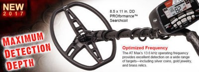 Garrett AT MAX Metal Detector With MS3 HP, Pro-Pointer AT, Pouch, Digger & MORE