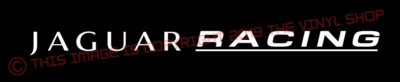  White JAGUAR RACING X Type XK8 XKR S XJR XJ8 XJ6 XJ Racing Decal sticker 
