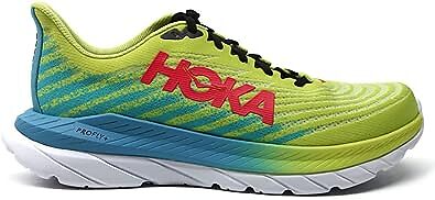 Мужские кроссовки HOKA Mach 5, Evening Primrose/Scuba Blue, 8 D Medium US