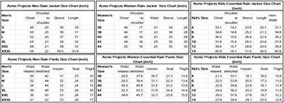 ACME PROJECTS ACME PROJECTS REGENANZUG JACKE + HOSE 100% WASSERDICHT ATMUNGSAKTIV NAHTBAND ...