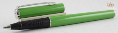 SHEAFFER AGIO 9081 GREEN WITH CHROME TRIM ROLLER BALL PEN SUPERB GORGEOUS DESIGN