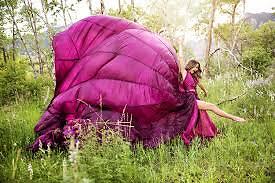 Parachute - 11' x 28' - Rectangle - Grey