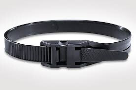 14'' 120lb Black Low Profile/In-Line Cable Ties 100/bag Part #LP14-120-0C