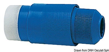 Osculati Polycarbonate / Moplen Blue Plug with Automatic Closing System