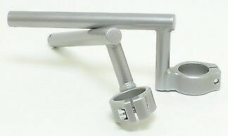 HeliBars Handlebar Risers Silver 2002-2010 Honda VFR800 / VFR800  #HB01003-SV